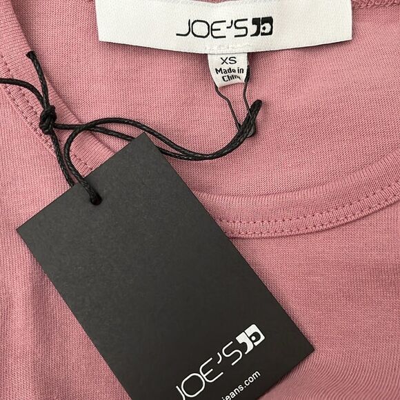 Joe's Women's Top Size XS Eyelet Layered Flutter Sleeve Blouse Rose NWT $148 - Picture 9 of 10